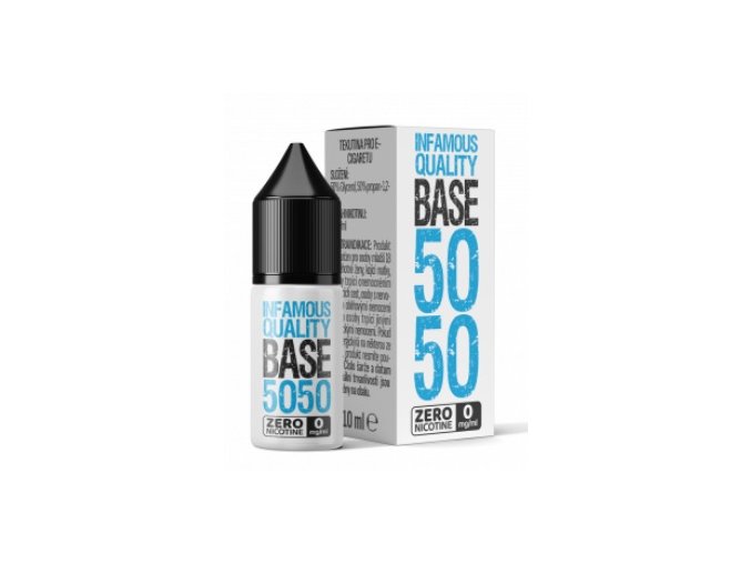 infamous mtl base pg50 vg50 10ml bez nikotinu