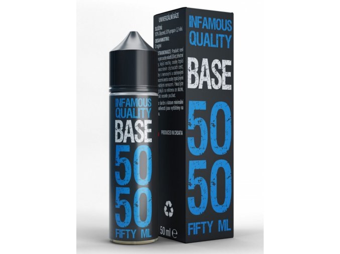 infamous mtl base pg50 vg50 50ml baze bez nikotinu