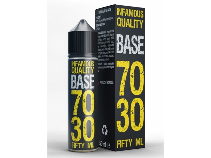 infamous dl base pg30 vg70 50ml baze bez nikotinu