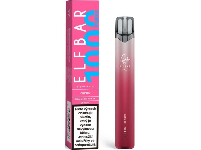 elf bar 1000 jednorazova elektronicka cigareta 20mg cherry