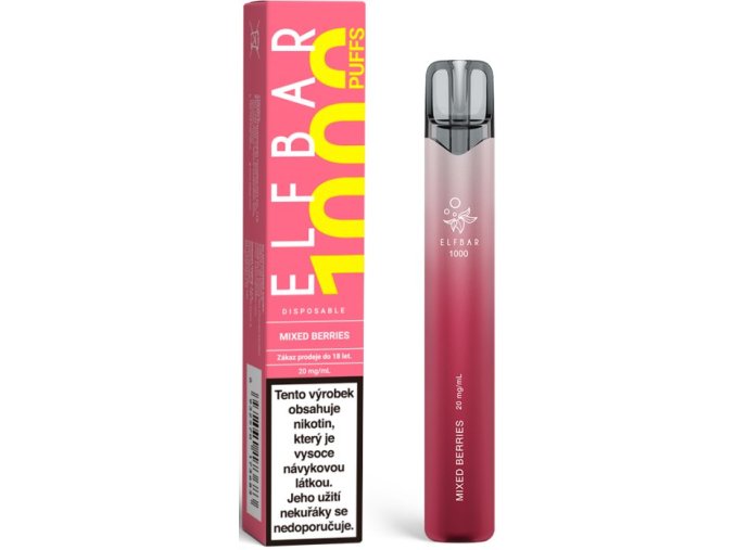 elf bar 1000 jednorazova elektronicka cigareta 20mg mixed berries
