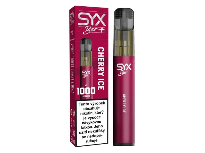 jednorazova e cigareta syx bar 1000 cherry ice 16,5mg