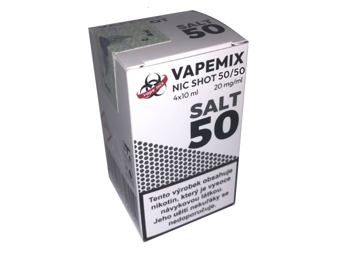 vapemix nic salt shot pg50 vg50 4x10ml 20mg