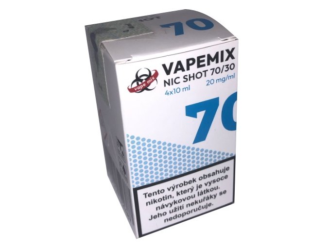 vapemix nic shot pg30 vg70 4x10ml 20mg