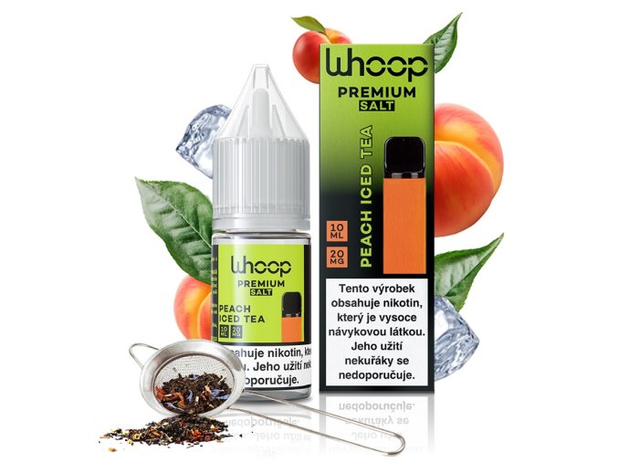 e liquid whoop premium salt peach iced tea 10ml 20mg