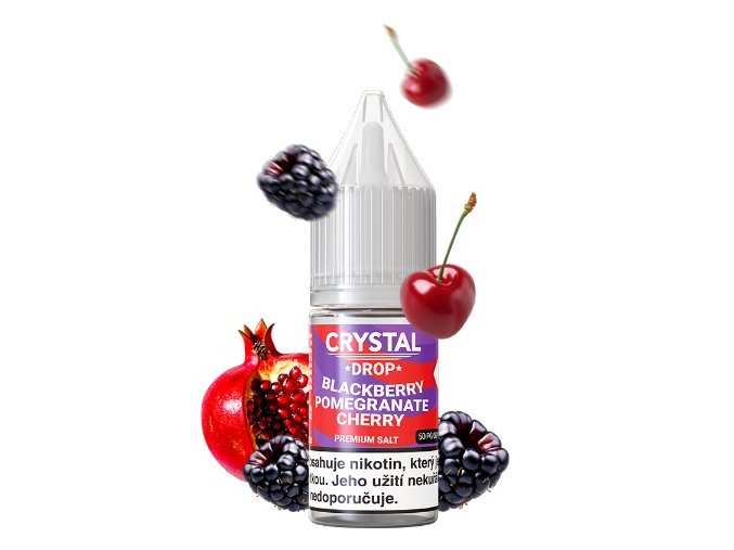 e liquid crystal drop salt blackberry pomegranate cherry 10ml 20mg