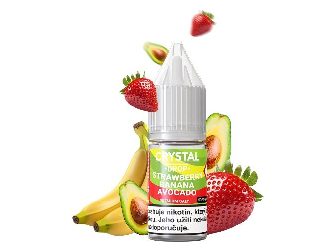 e liquid crystal drop salt strawberry banana avocado 10ml 20mg