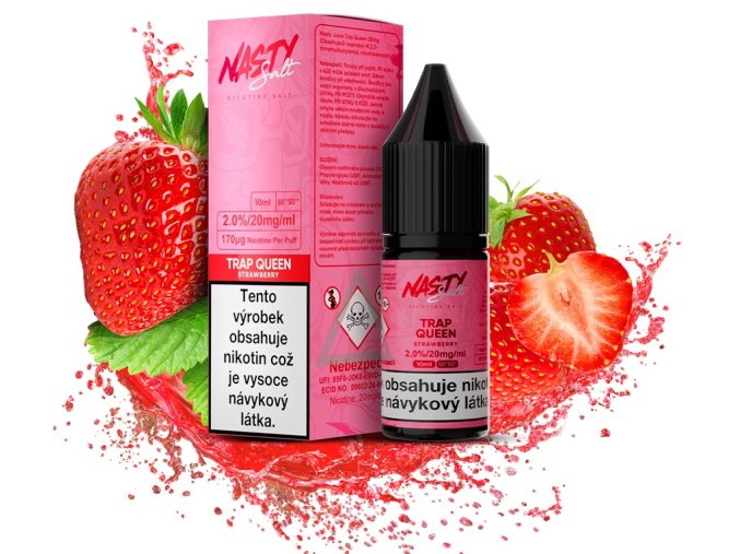 e liquid nasty salt 10ml 20mg trap queen