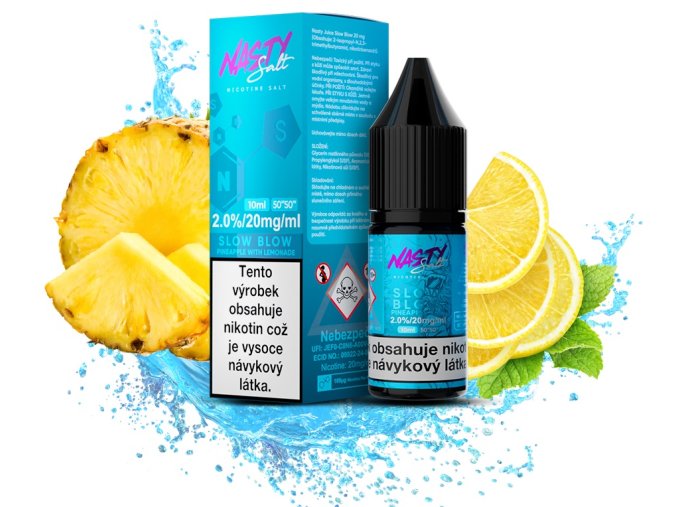 e liquid nasty salt 10ml 20mg slow blow
