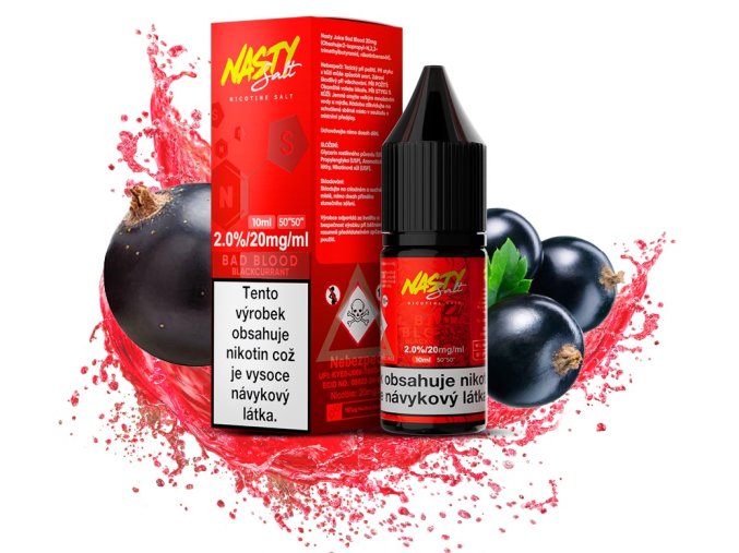 e liquid nasty salt 10ml 20mg bad blood