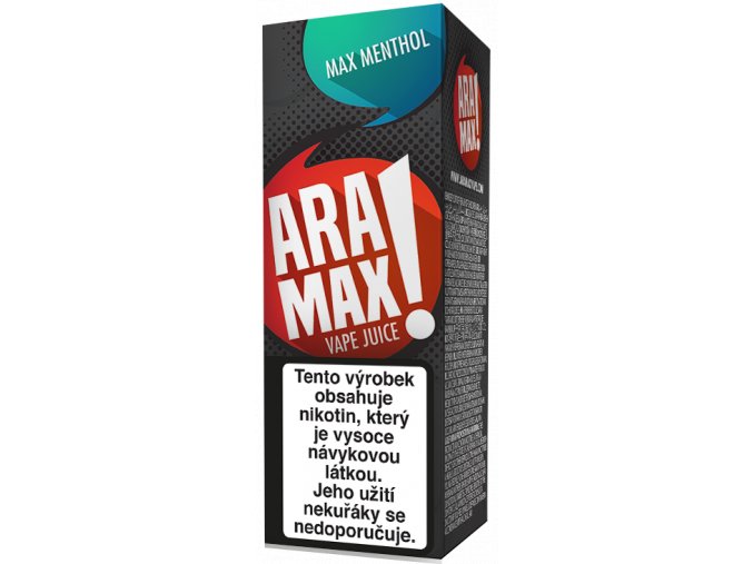 e liquid aramax max menthol 10ml elektronicka cigareta