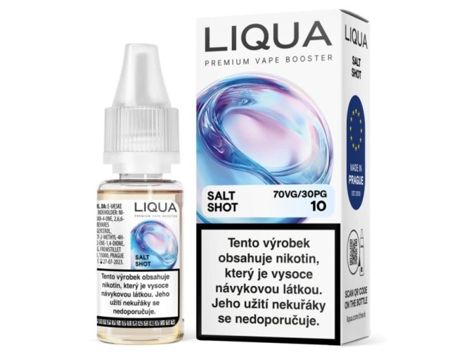 liqua nic salt shot booster pg30 vg70 10ml 10mg dripper