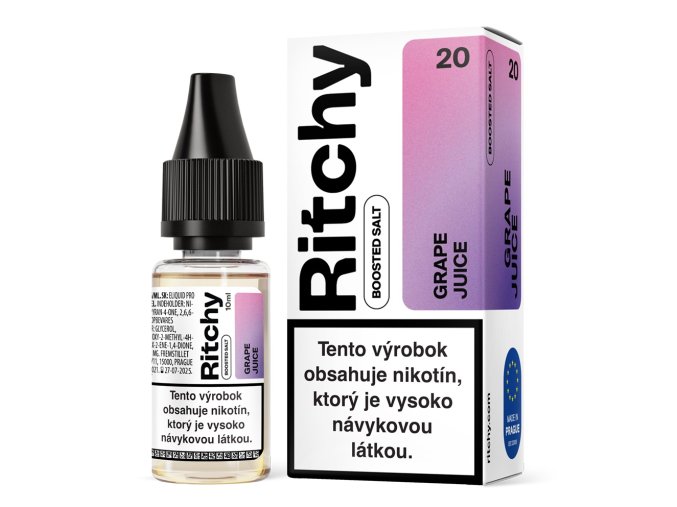e liquid ritchy salt grape juice 10ml 10mg 20mg
