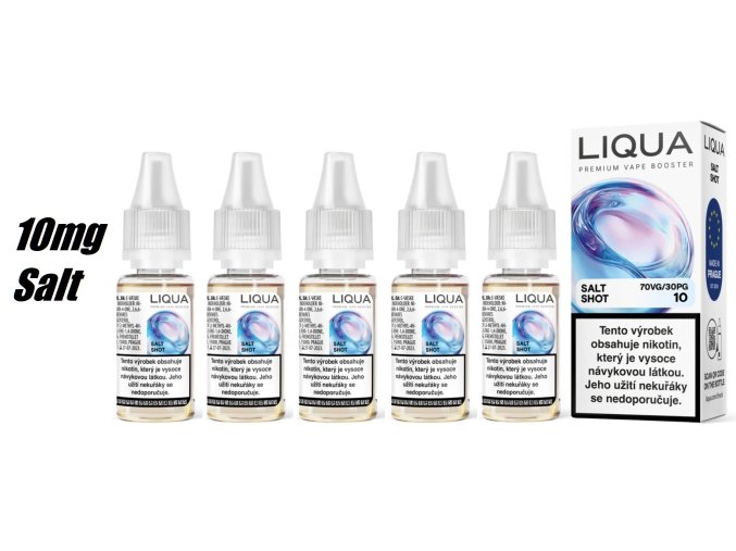 liqua nic salt shot booster pg30 vg70 10ml 5x10mg dripper