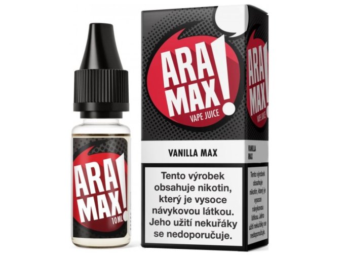 e liquid aramax vanilla max 10ml vanilka
