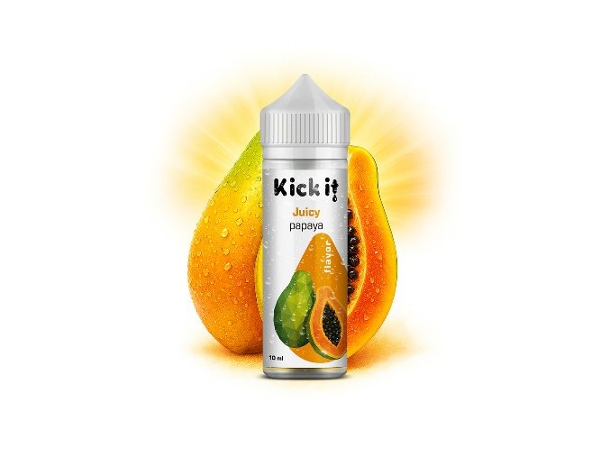 prichut kickit shake and vape juicy papaya 10ml