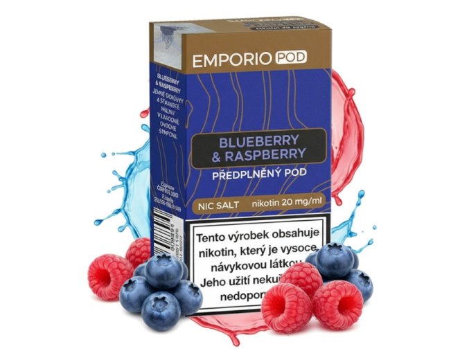 emporio pod cartridge boruvka malina 20mg 1pack