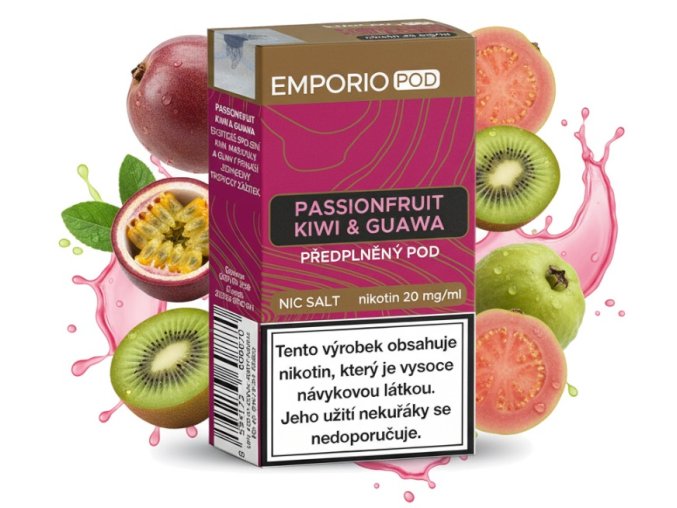 emporio pod cartridge kiwi passionfruit guawa 20mg