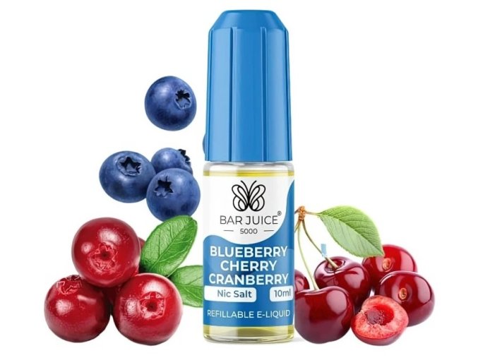 e liquid bar juice 5000 salt 10mg 20mg 10ml blueberry cherry cranberry