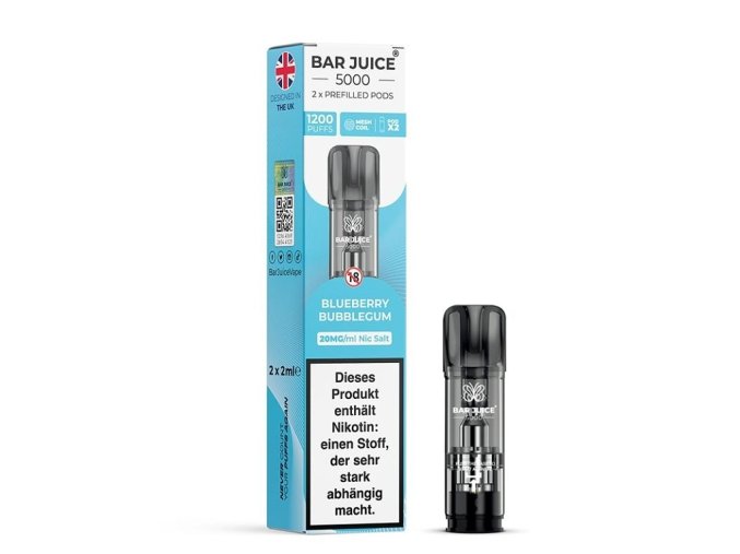 bar juice 5000 pod blueberry bubblegum 20mg 2ks 02