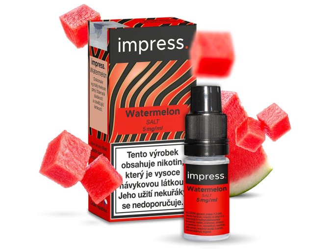 e liquid impress salt watermelon meloun 10ml