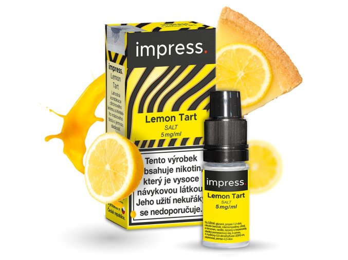 e liquid impress salt lemon tart 10ml