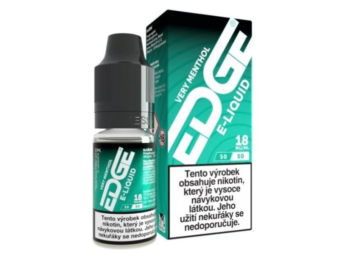 e liquid edge very menthol 10ml 6mg 12mg 18mg
