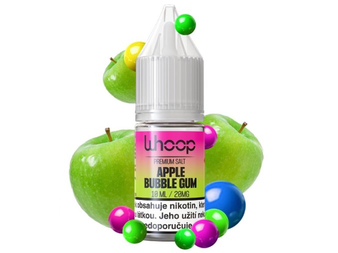 e liquid whoop salt apple bubble gum 10ml 20mg