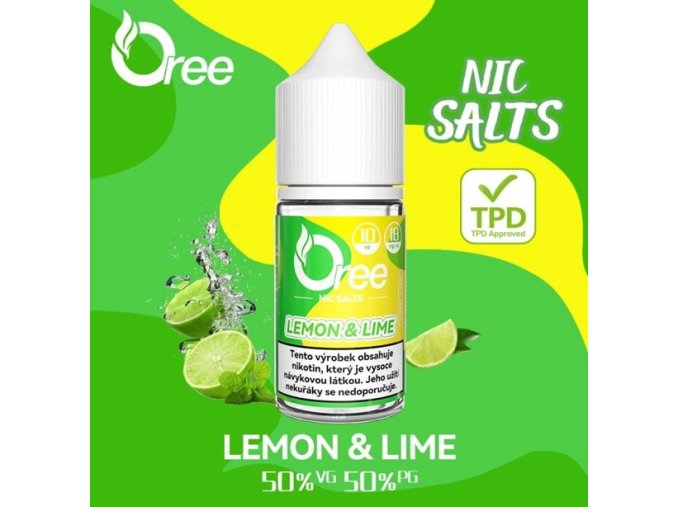 e liquid oree salt lemon lime citron a limetka 10ml 18mg