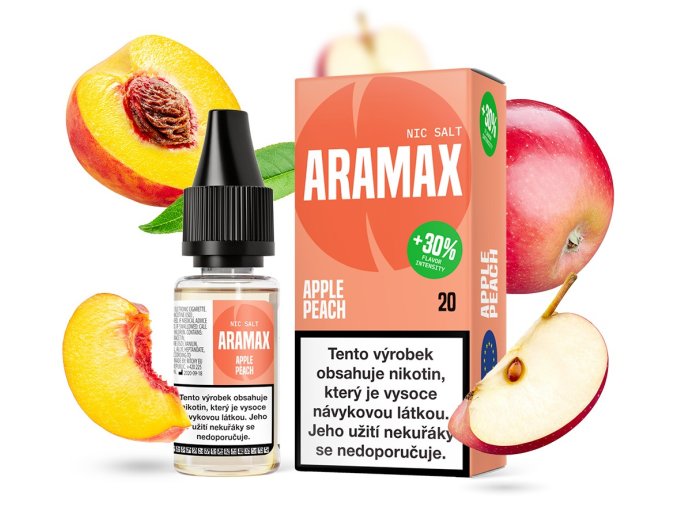 e liquid aramax salt apple peach jablko s broskvi 10mg 20mg