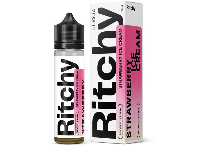 prichut liqua ritchy strawberry ice cream shake and vape 10ml