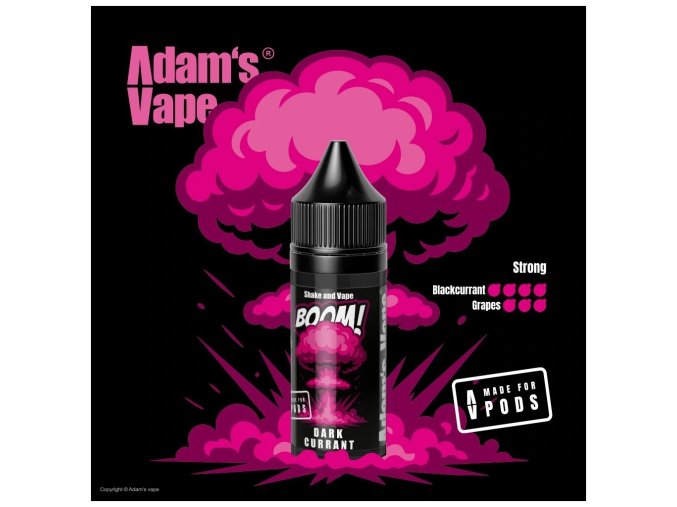 prichut adams vape boom series dark currant shake 5ml
