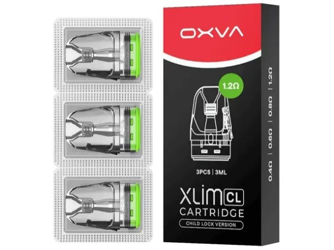 oxva xlim cl pod top fill cartridge 12ohm 3ml 3pack