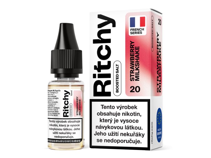 e liquid ritchy salt strawberry milkshake 10ml 20mg