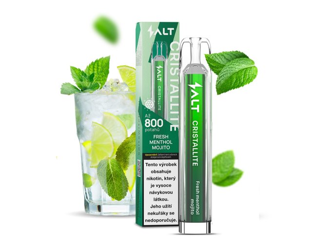 jednorazova e cigareta salt cristallite disposable fresh menthol mojito 20mg