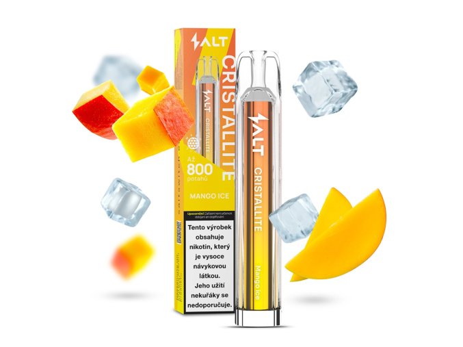 jednorazova e cigareta salt cristallite disposable mango ice 20mg