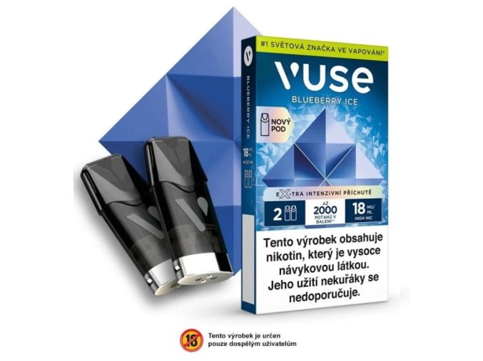 vuse epod napln cartridge blueberry ice 2ml 18mg 2ks
