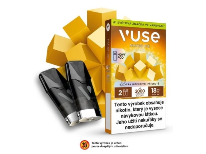 vuse epod napln cartridge mango ice 2ml 18mg 2ks