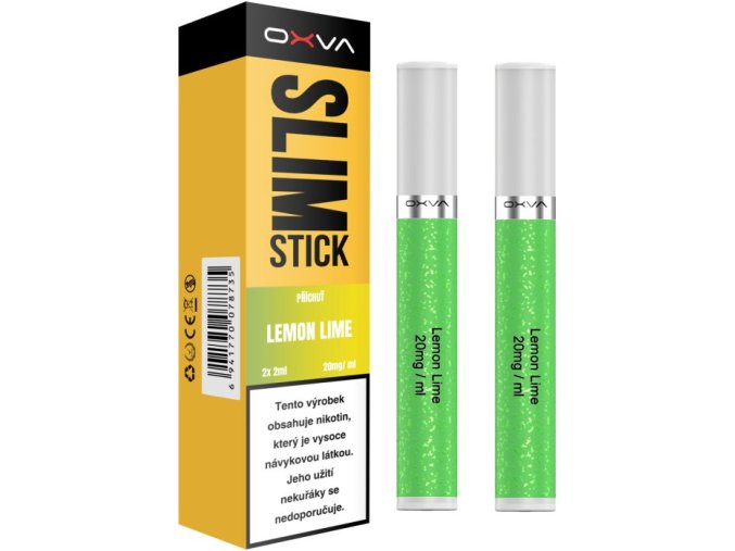 oxva slimstick pods cartridge lemon lime 20mg 2pack citron limetka