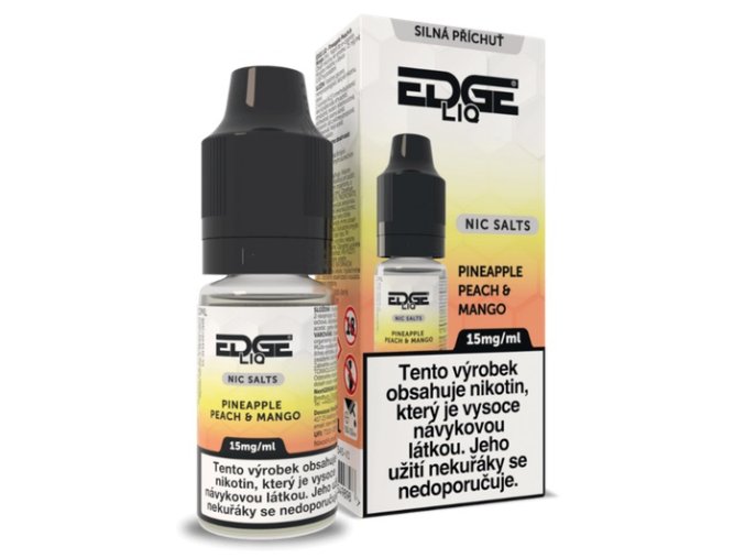 e liquid nic salt edge pineapple peach mango 15mg 10ml