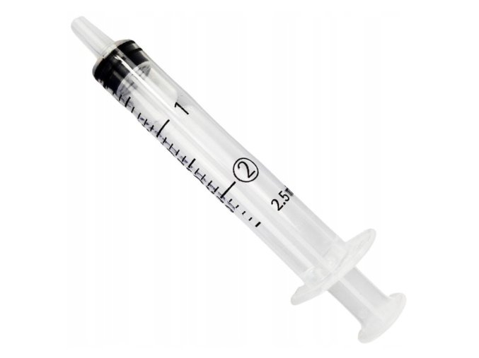 injekcni strikacka s gumovym pistem 2ml