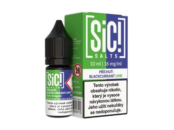e liquid sic salts blackcurrant lime 10ml 16mg