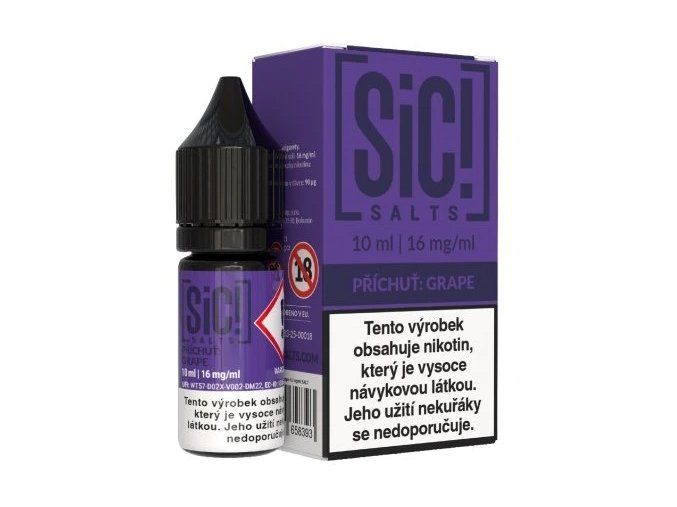 e liquid sic salts grape 10ml 16mg