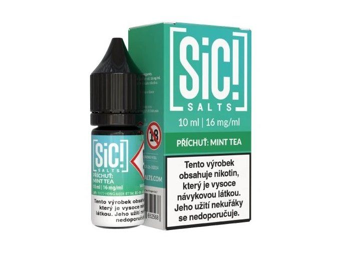 e liquid sic salts mint tea 10ml 16mg
