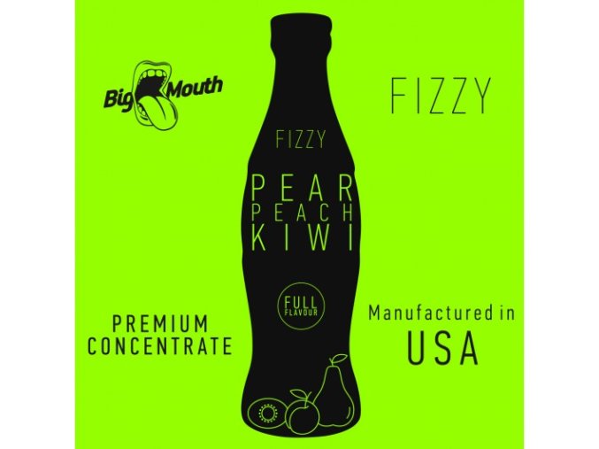 prichut aroma na michani do baze big mouth fizzy 10ml pear peach kiwi