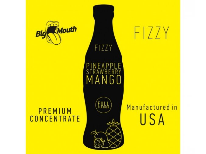 prichut aroma na michani do baze big mouth fizzy 10ml pineapple strawberry mango