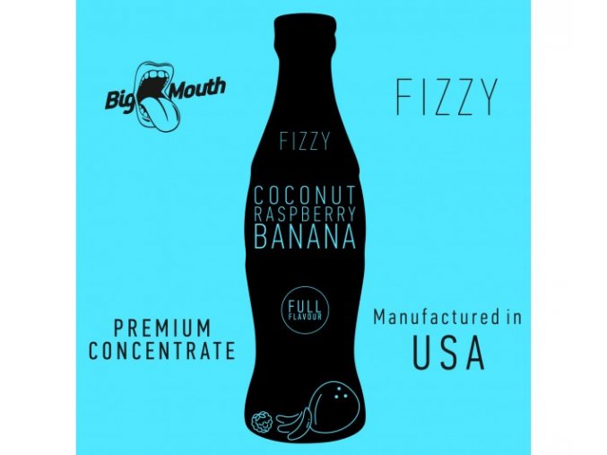 prichut aroma na michani do baze big mouth fizzy 10ml coconut raspberry banana