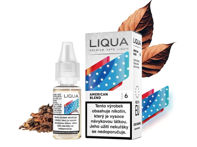 e liquid liqua american blend 10ml 0mg 3mg 6mg 12mg 18mg
