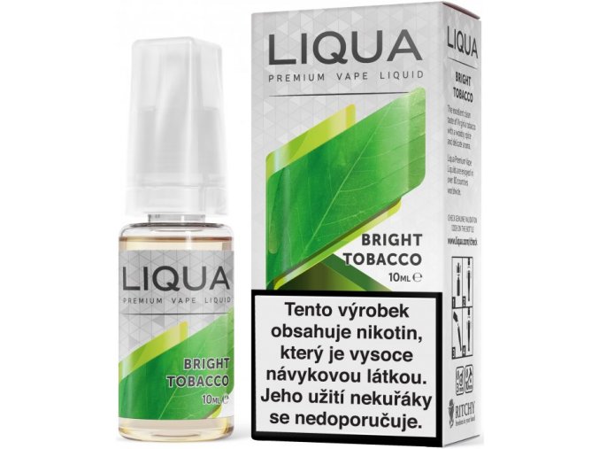 liqua e liquid elements bright tobacco 10ml cista tabakova prichut