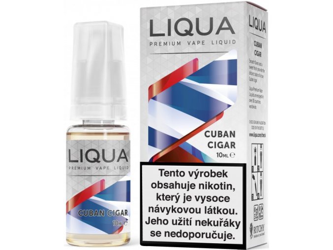 liqua e liquid elements cuban cigar tobacco 10ml kubansky doutnik